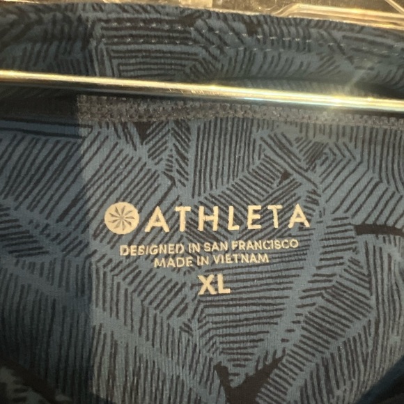 Athleta Blue Patterned Leggings (C044) - Picture 4 of 6